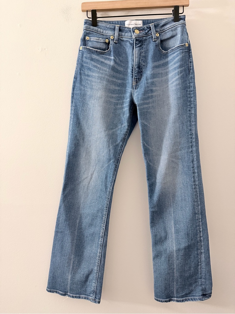 TU ES MON TRESOR The Amethyst Jean mid rise slim fit flare 26